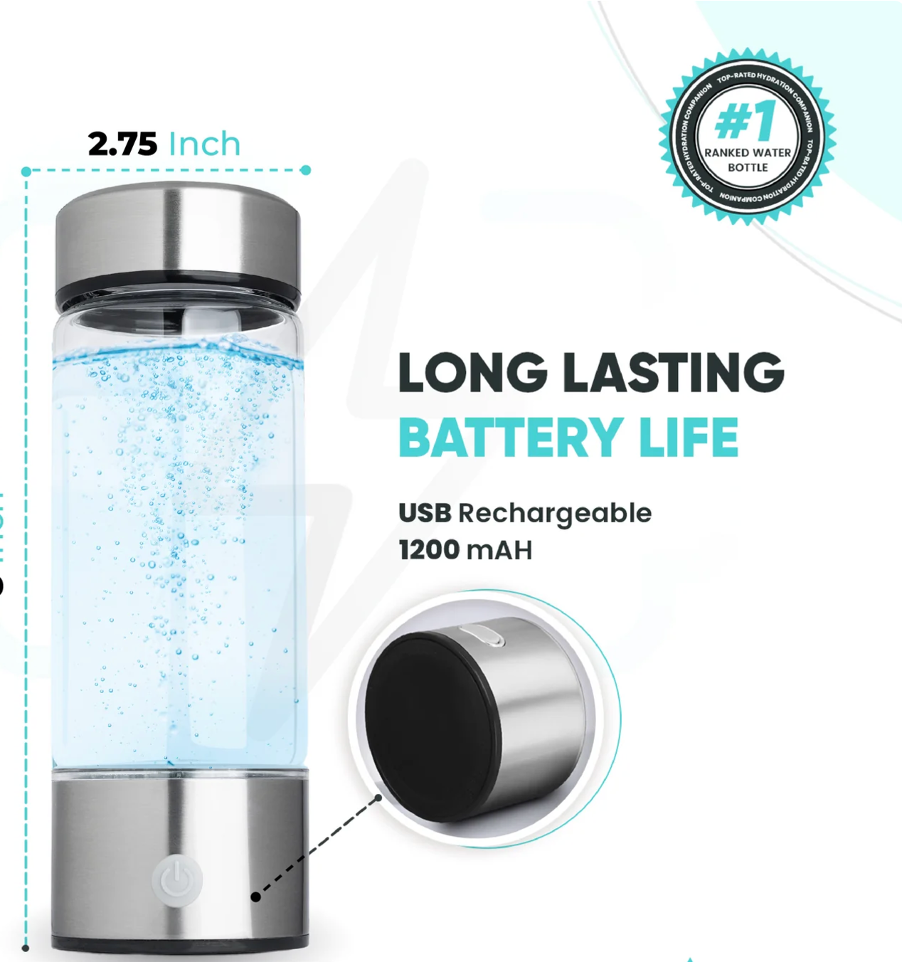 Elite H20 Hydrogen Water Bottle